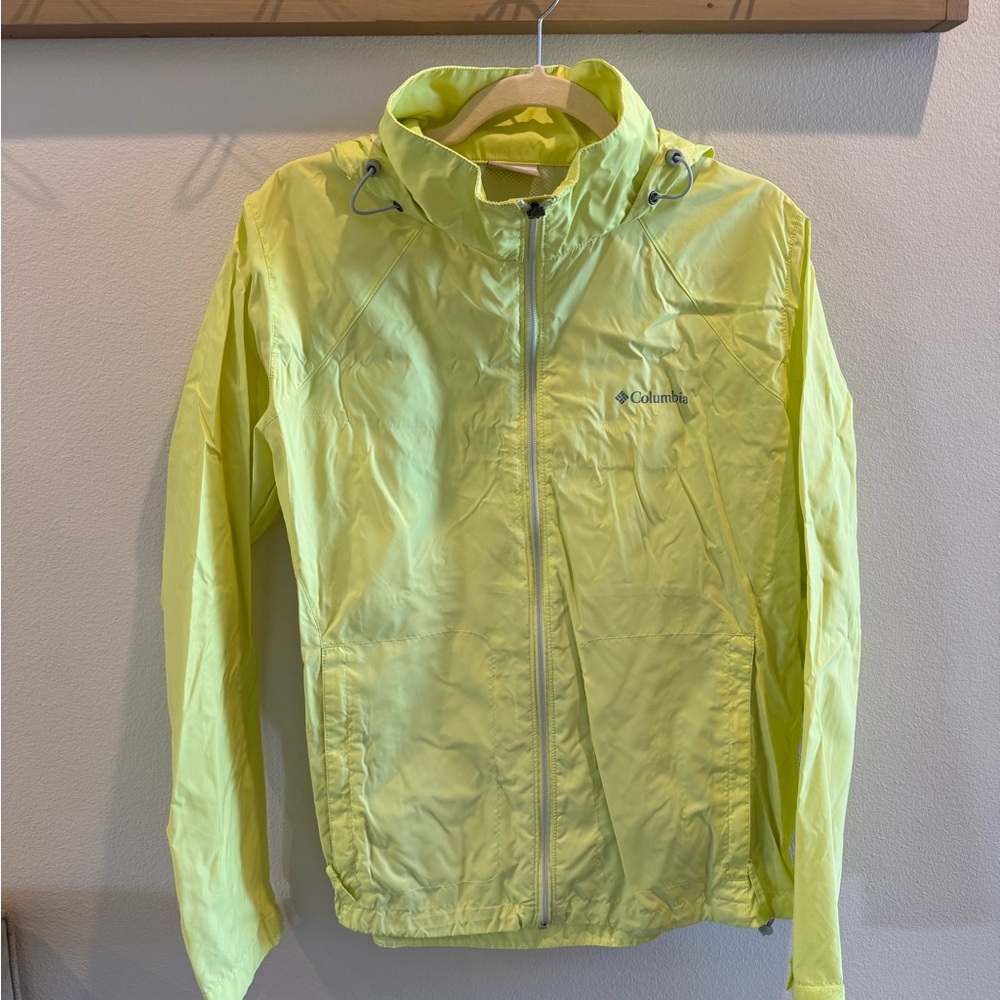 Columbia Yellow Windbreaker Jacket